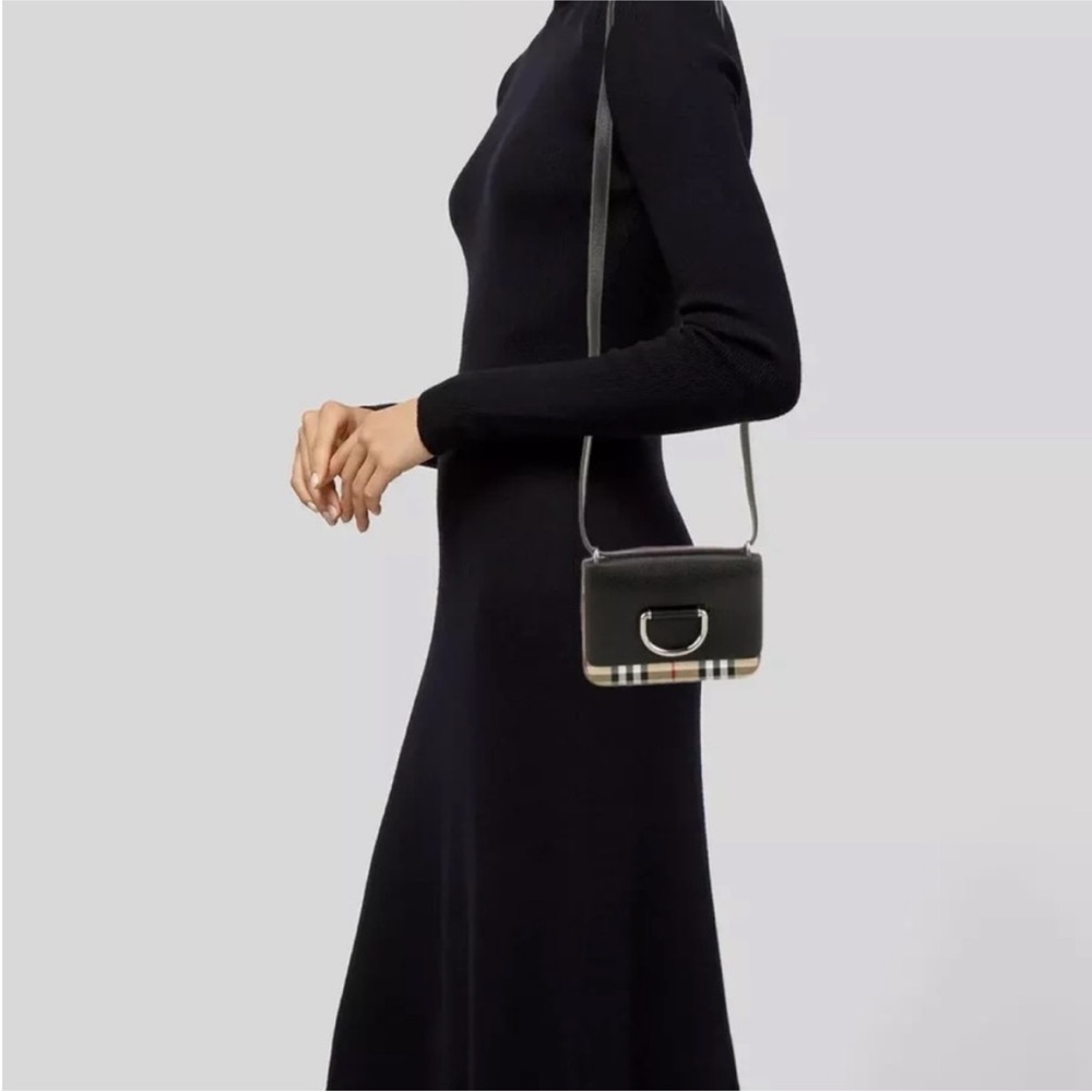 Burberry Black and Checkered Crossbody Bag - Picture 2 of 6